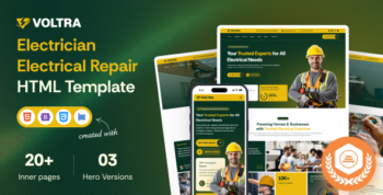 Voltra - Electrician Electrical Repair HTML Template