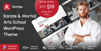 Vortex - Karate & Martial Arts School WordPress Theme