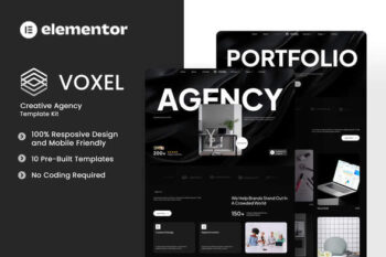 Voxel - Creative Agency Elementor Template Kit