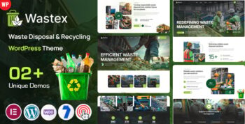 Wastex - Waste Disposal & Recycling WordPress Theme