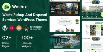 Wastex- Waste Pickup and Disposal Services WordPress Theme