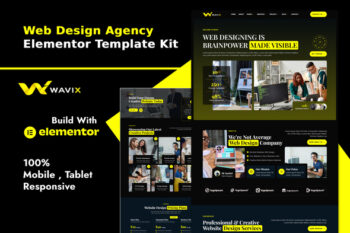 Wavix - Web Design Agency Elementor Template Kit