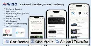 Wigo | Car Rental and Mobility Flutter App