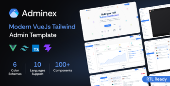 Adminex - Vue Admin Dashboard Template (Vue 3)
