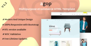 Agop - Multipurpose eCommerce HTML Template