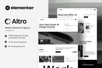 Altro - Modern Business & Agency Elementor Template Kit