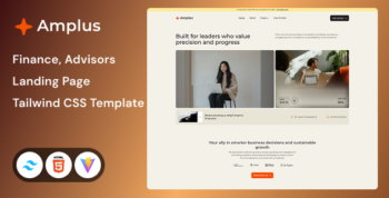 Amplus - Fintech Service Tailwind CSS 4 Template