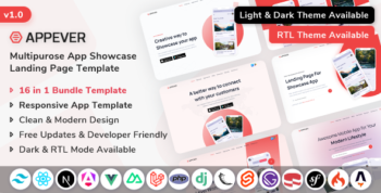 Appever - Multipurpose App Landing & Showcase Template