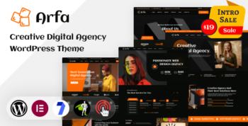 Arfa - Creative Digital Agency WordPress Theme