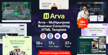Arva - Multipurpose Business Consulting  HTML Template