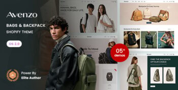 Avenzo - Bags & Backpack Shopify 2.0 Theme