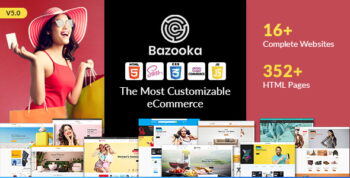 Bazooka Multipurpose eCommerce shopping HTML template