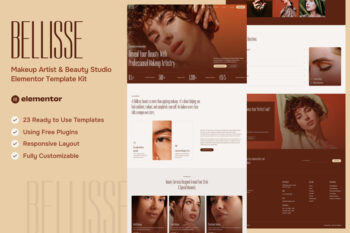 Bellisse - Makeup Artist & Beauty Studio Elementor Template Kit