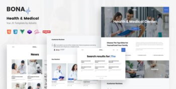 Bona - Health & Medical Vue JS Template