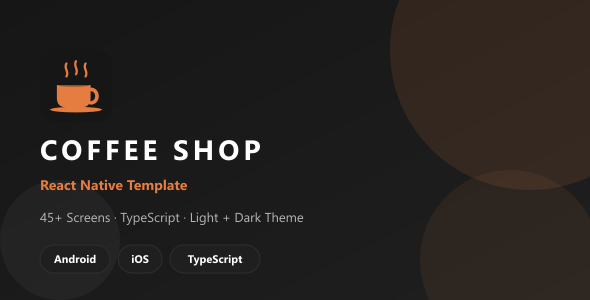 BrewMate – Coffee Shop & Ordering App UI Kit | React Native Template