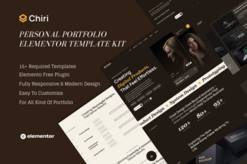 Chiri - Personal Portfolio Elementor Template Kit