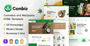 Conbiz | Medical Marijuana and CBD Oil HTML Template