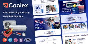 Coolex - Air Conditioning HVAC PHP Template