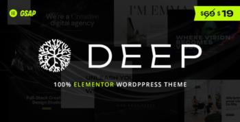 Deep – Elementor Creative Agency & Portfolio WordPress Theme