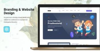 Dev Kindergarten Education Template Vue & React JS
