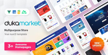 DukaMarket - Multipurpose eCommerce Vue Nuxt 3 Template