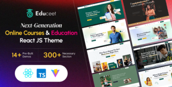 Educeet - University, Online Courses, School & Education React JS Template