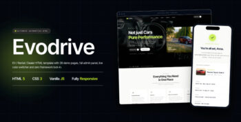 Evodrive — Electric Car Rental & EV Dealer HTML Template