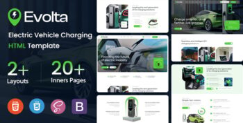 Evolta - Electric Vehicle Charging Station HTML Template