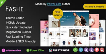 Fashi - Multipurpose Fashion Store Elementor Prestashop Responsive Theme