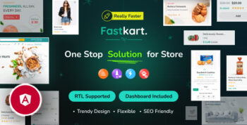Fastkart - Responsive Angular 21 eCommerce + Admin + Email + Invoice Template