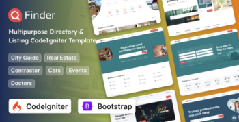 Finder - CodeIgniter Multipurpose Directory & Listing Template
