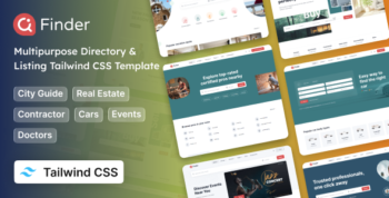 Finder - Multipurpose Tailwind CSS 4 Directory & Listing HTML Template