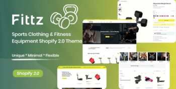 Fittz - Sports Clothing & Fitness Equipment Shopify 2.0 Theme