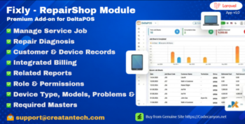Fixly - Repairshop Module of Delta POS