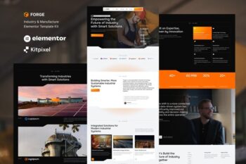 Forge - Industry & Manufacturing Elementor Template Kit