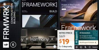 Framework - Construction & Building Elementor WordPress Theme