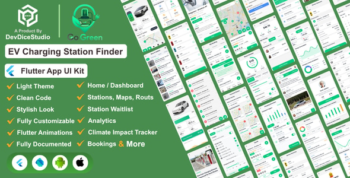 GoGreen | EV Charging Station Finder Flutter App Template