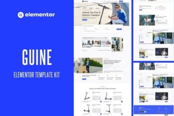 Guine - Electric Scooter & Bike Rental Elementor Template Kit
