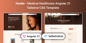 Healia - Medical Healthcare Angular & Tailwind CSS Website Template