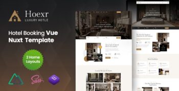 Hoexr - Hotel Booking Vue Nuxt Template