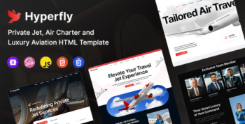 HyperFly – Private Jet Charter & Aviation HTML Template