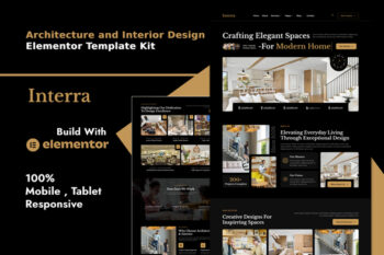 Interra - Architecture and Interior Design Elementor Template Kit