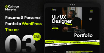 Kathryn - Personal Portfolio & Photography WordPress Theme