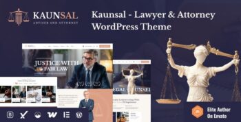 Kaunsal – Lawyer & Attorney WordPress Theme