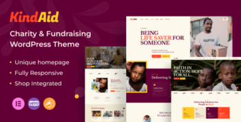 KindAid - Charity & Nonprofit WordPress Theme