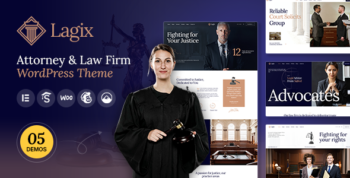 Lagix - Attorney & Law Firm WordPress Theme
