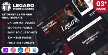 Legaro - Attorney & Law Firm HTML Template