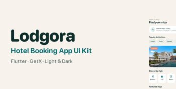 Lodgora | Flutter Hotel Booking App UI Kit