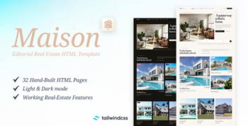 Maison - Editorial Luxury HTML Real Estate Template