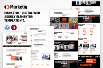 Marketiq - Digital Web Agency Elementor Template Kit